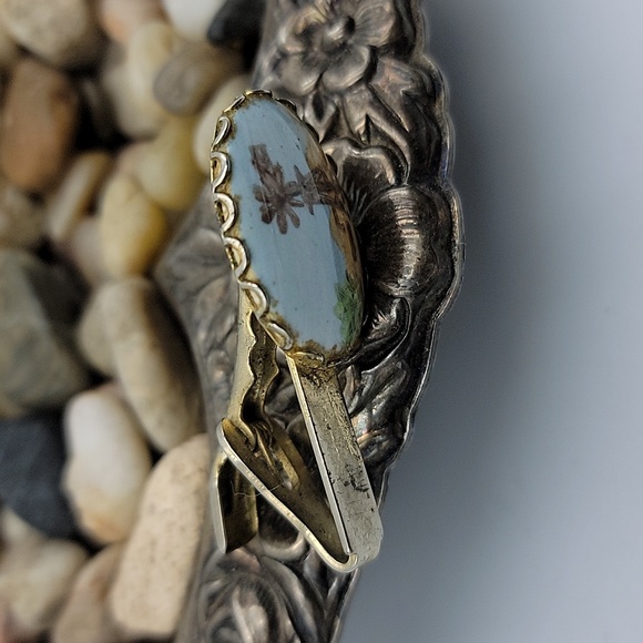 Mens vintage painted tie clip - Picture 4 of 4